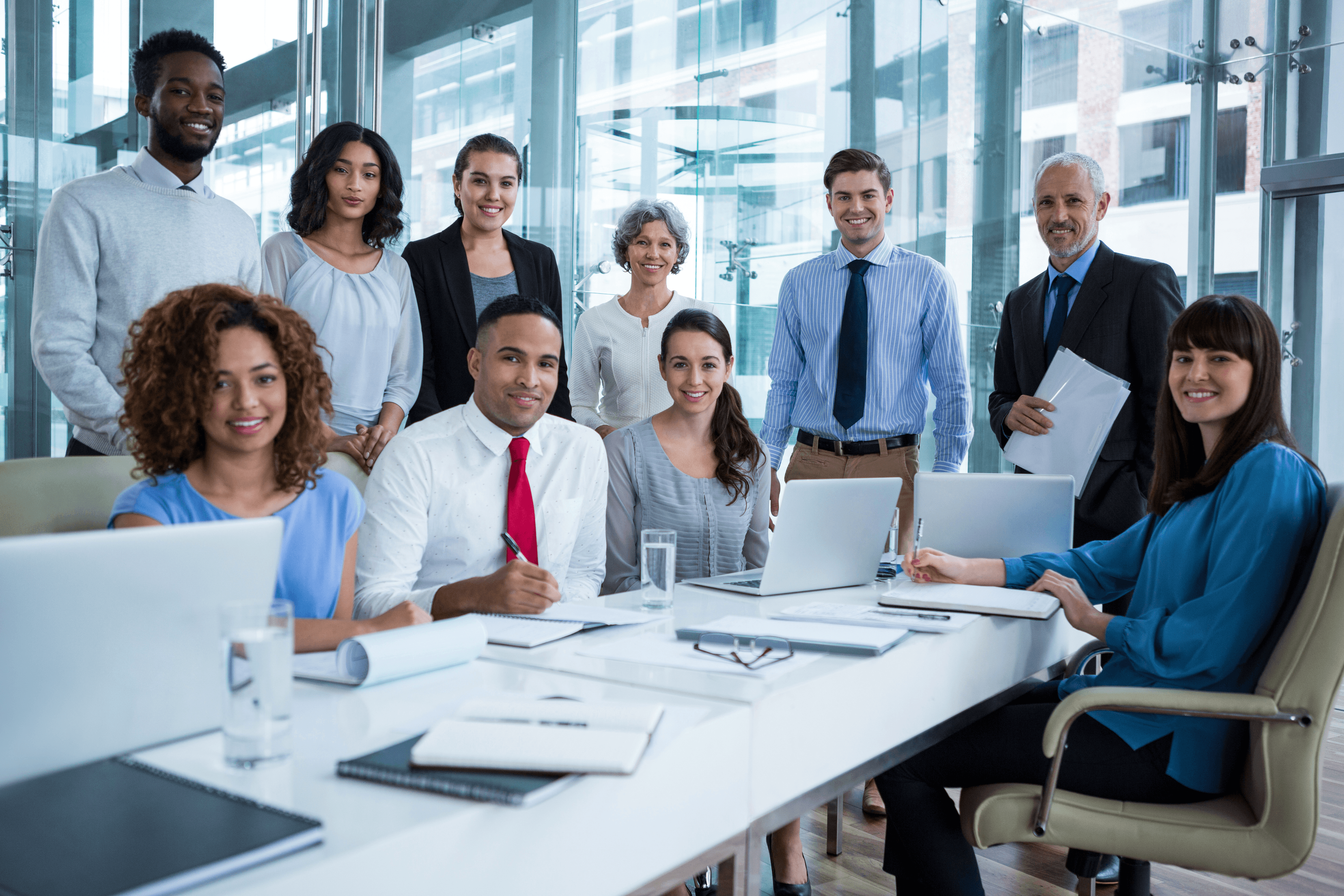 Strategic business consulting meeting